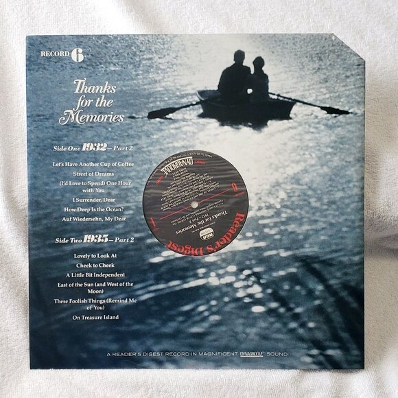 RARE- Reader's Digest "Thanks for the Memories" 1930's-Set Of 8 LP Records Vinyl - Picture 14 of 16